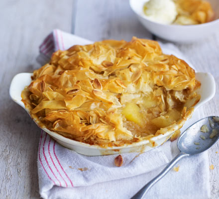 Lighter apple & pear pie