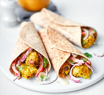 Chicken tandoori wraps