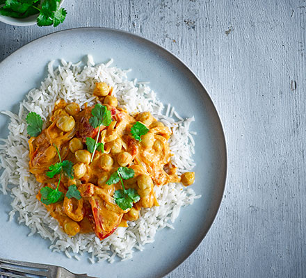 Tomato & chickpea curry