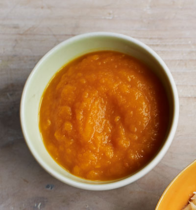 Weaning recipe: Roasted butternut squash & garlic purée