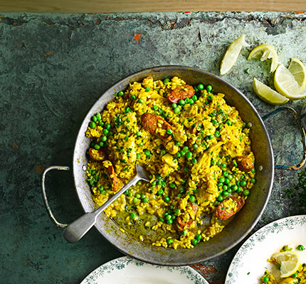 Chicken & chorizo paella