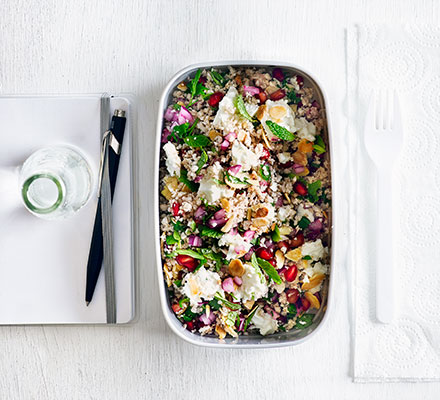 Roasted cauliflower tabbouleh