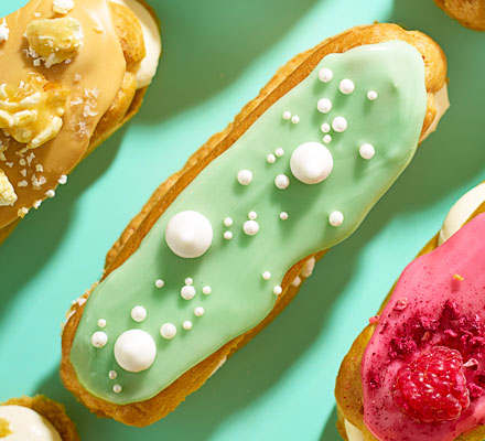 Elderflower & meringue eclairs