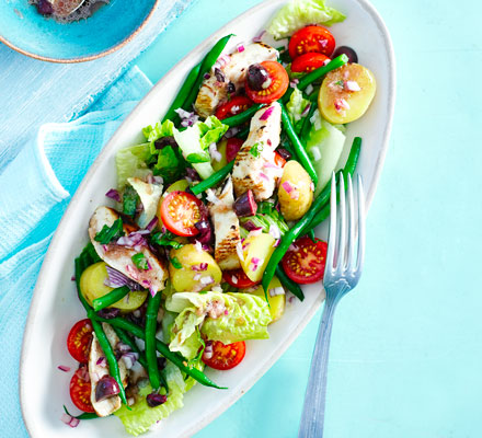 Niçoise chicken salad