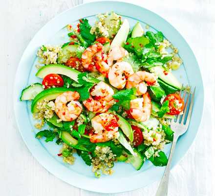 Asian prawn & quinoa salad