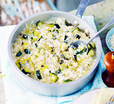 Courgette & lemon risotto