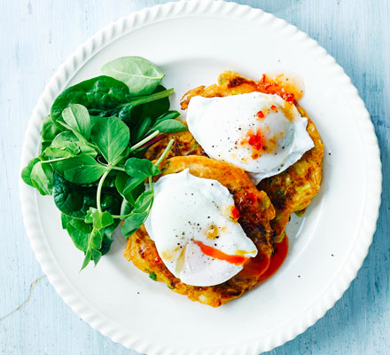 Sweetcorn & courgette fritters