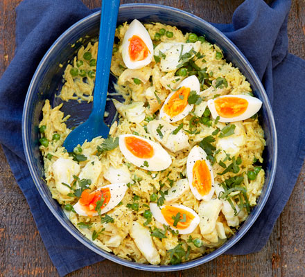 Curried haddock kedgeree