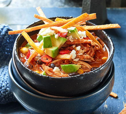 Mexican chicken tortilla soup