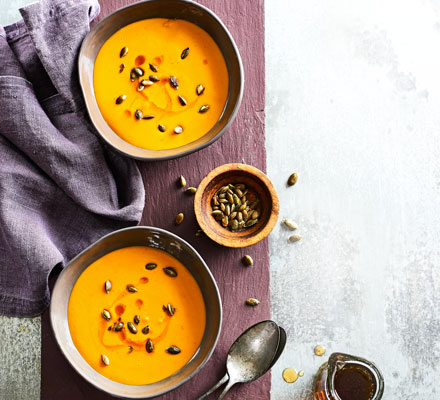 Pumpkin & bacon soup