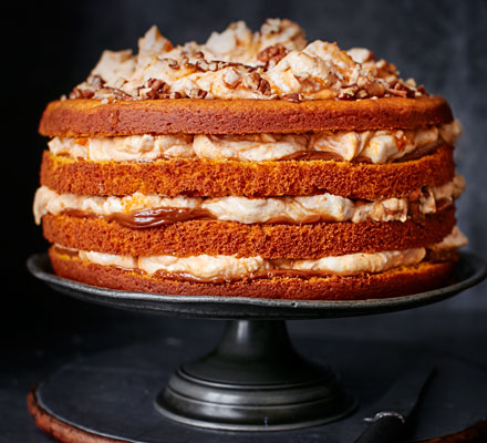 Pumpkin & caramel cake