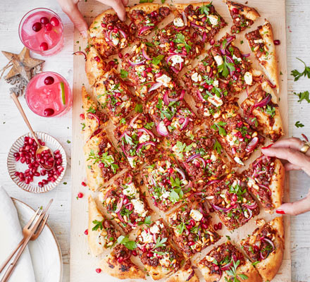 Turkish lamb flatbread