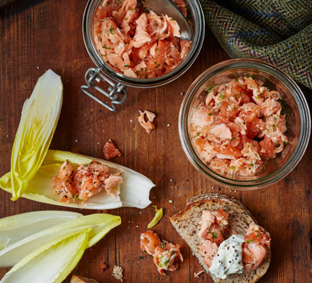 Fresh & smoked salmon rillettes