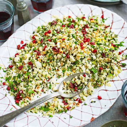 Warm Moroccan cauliflower salad