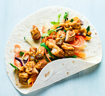 Katsu curry wrap