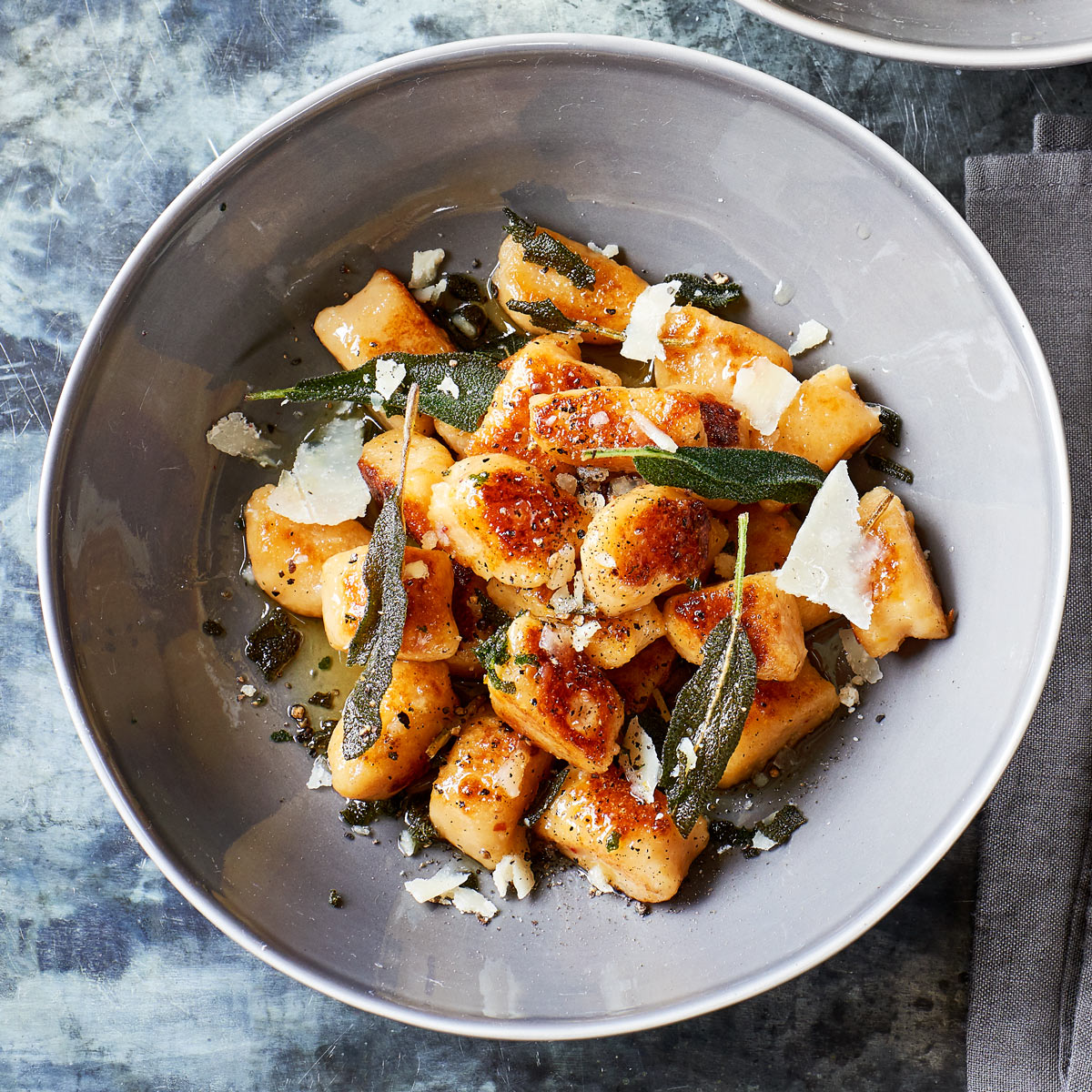 Swede gnocchi with crispy sage