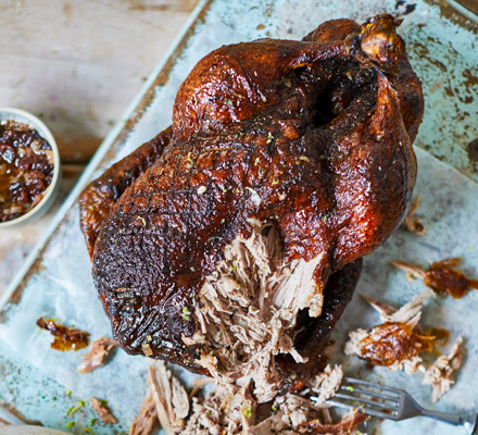 Roast Easter duck with raisin salad