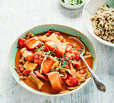 West Indian sweet potato curry