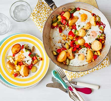 One-pan egg & veg brunch