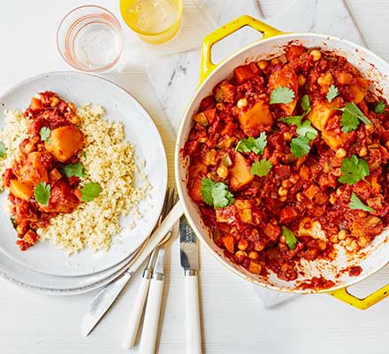 Butternut squash & chickpea tagine