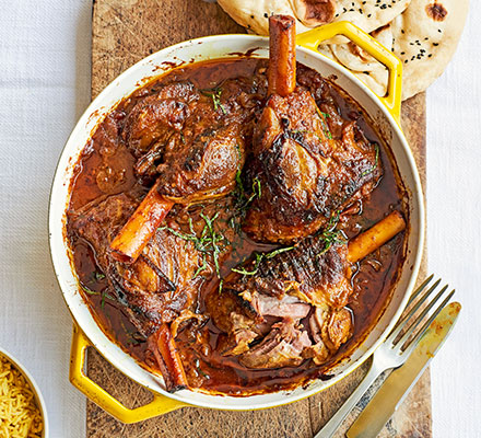 Lamb shank Madras