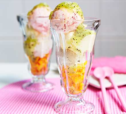 Super-easy fruit ice cream