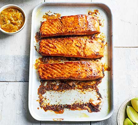 Indian spiced salmon