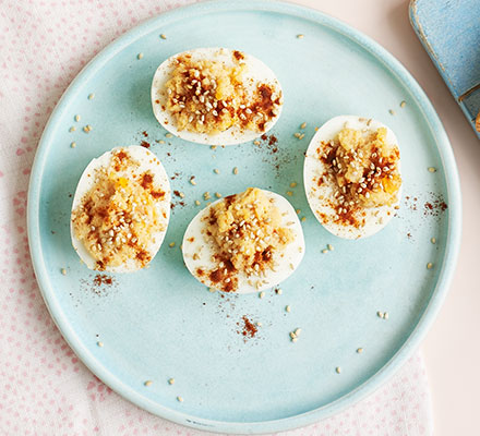 Miso & sesame eggs