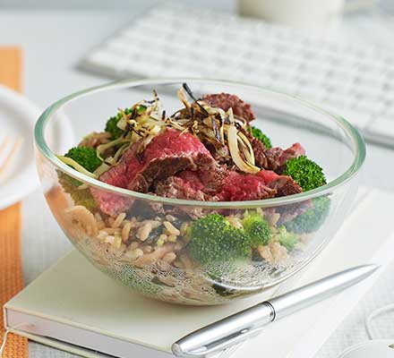 Steak & broccoli protein pots