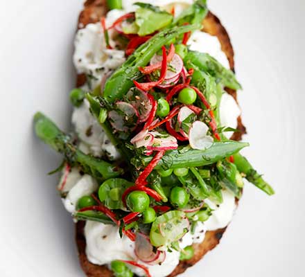 Burrata bruschetta