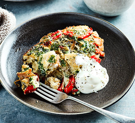 Slow cooker Turkish breakfast eggs