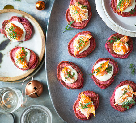 Buckwheat & spelt chrain blinis