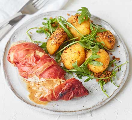 Festive stuffed chicken