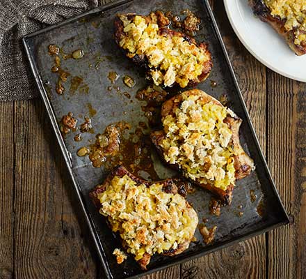 Pork chops Lyonnaise