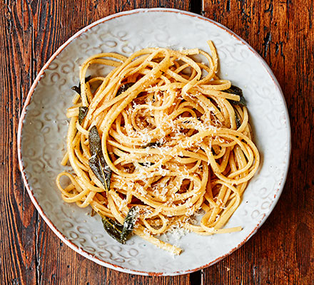 Tajarin pasta with sage butter