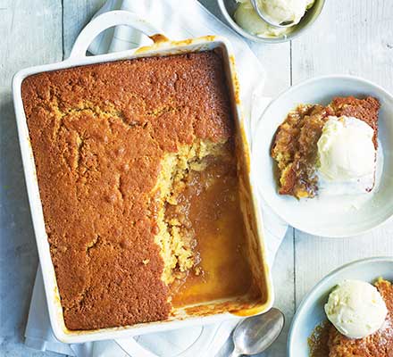 Self-saucing butterscotch pudding