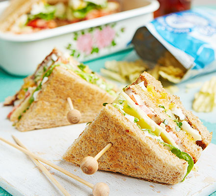 Egg & cress club sandwich