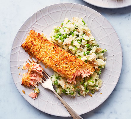 Fish, mash & peas