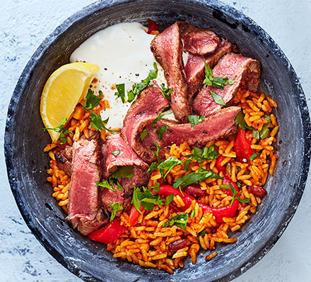 Steak burrito bowl