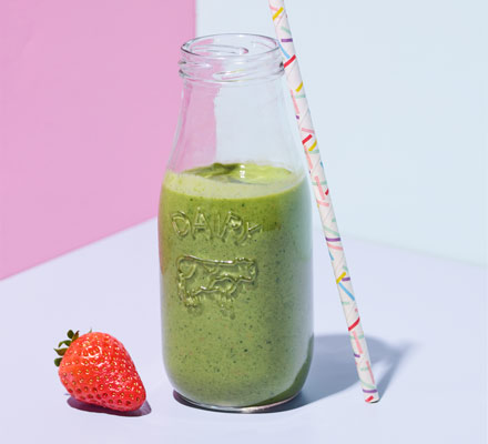 Strawberry green goddess smoothie