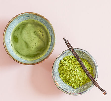 Matcha with vanilla