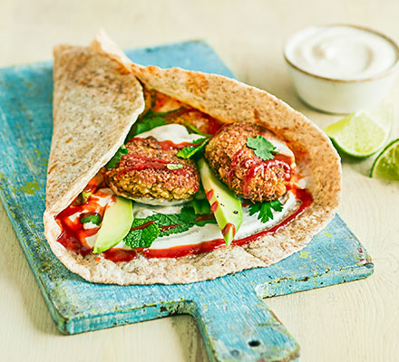 Ultimate falafel wrap