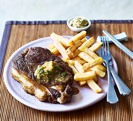 Steak with soy-ginger butter