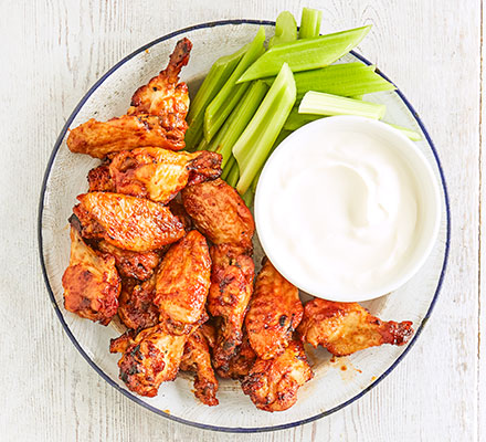 Chilli-maple chicken wings