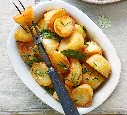 Herb-infused roast potatoes