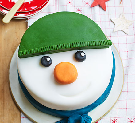 Snowman cake