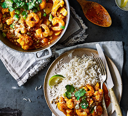 Goan prawn, potato & coconut curry