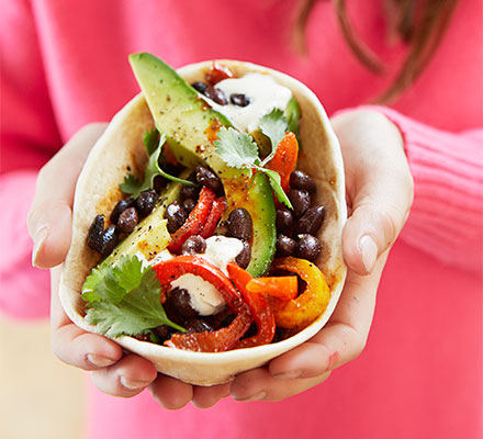 Vegetarian fajitas