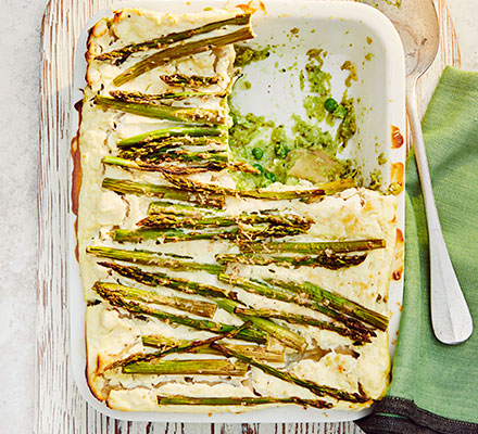 Asparagus & broad bean lasagne