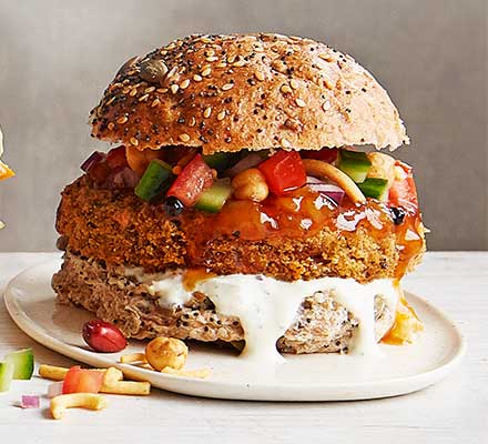 Veggie Indian burger